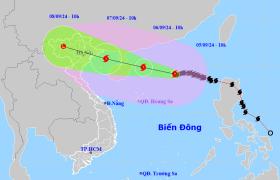 Yagi mạnh lên thành siêu bão 