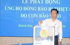  LĐLĐ Khánh Hoà phát động ủng hộ đồng bào bị thiệt hại do bão số 3 第2张