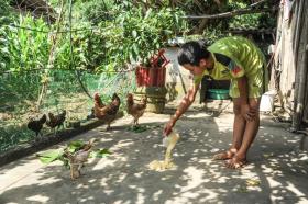 Người đàn ông cụt chân &quot;gà trống nuôi con” trong căn nhà xiêu vẹo  第11张