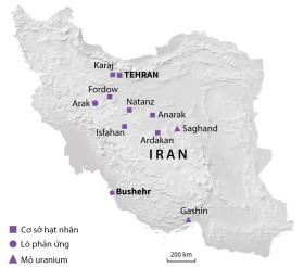 Những cơ sở hạt nhân Iran có thể bị Israel nhắm đến 